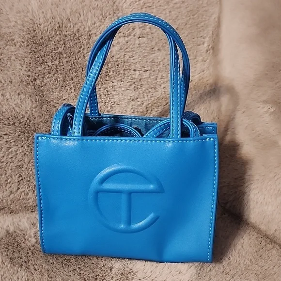 Telfar Mini Bag in Cyan Blue - Picture 1 of 8